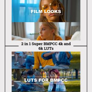 Pacote 2-em-1 de LUTs Super BMPCC 4K & 6K | 11 LUTs Cinematográficas para Blackmagic | Download Instantâneo | Cor Profissional para Câmeras BMPCC